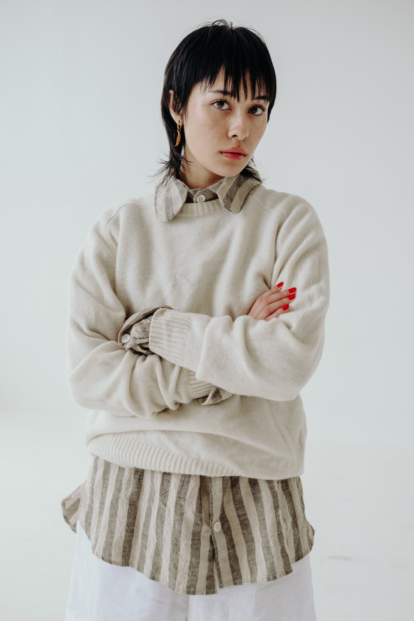 WILLOW BLOUSE | A truly special piece inspired by Irish tradition and craftsmanship The blouse features an asymetric collar detail at the back which can be made to order with or without the addition of irish crochet. The sleeves and back of the shirt have