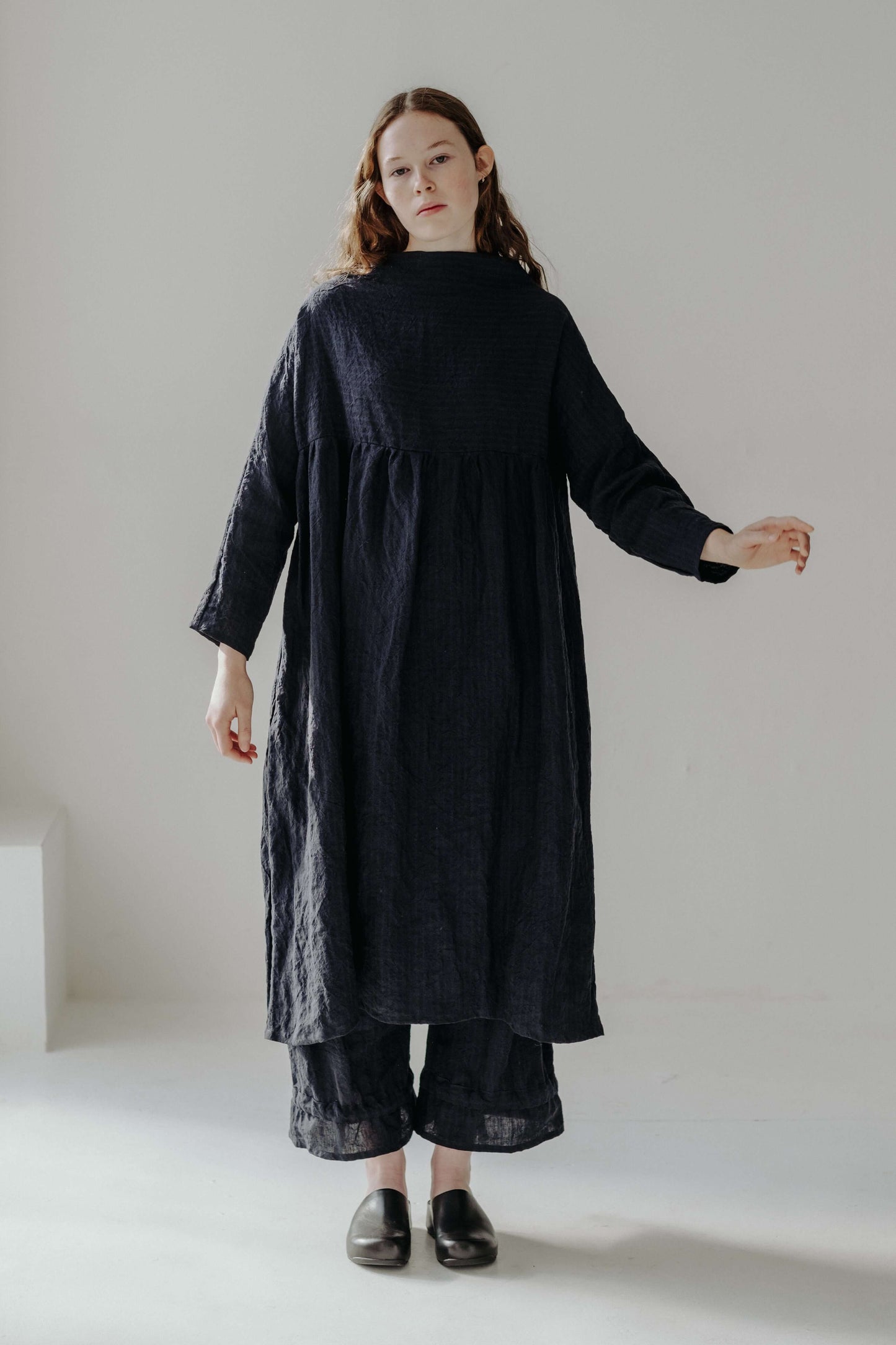 STRIPED BLOOMERS | An update on our signature bloomers. A more oversized shape that can be worn gathered at the ankle, or loosened for a wider fit. Wear with long socks and sneaks for the winter months. A modern take on 19th century Bloomers. These underg