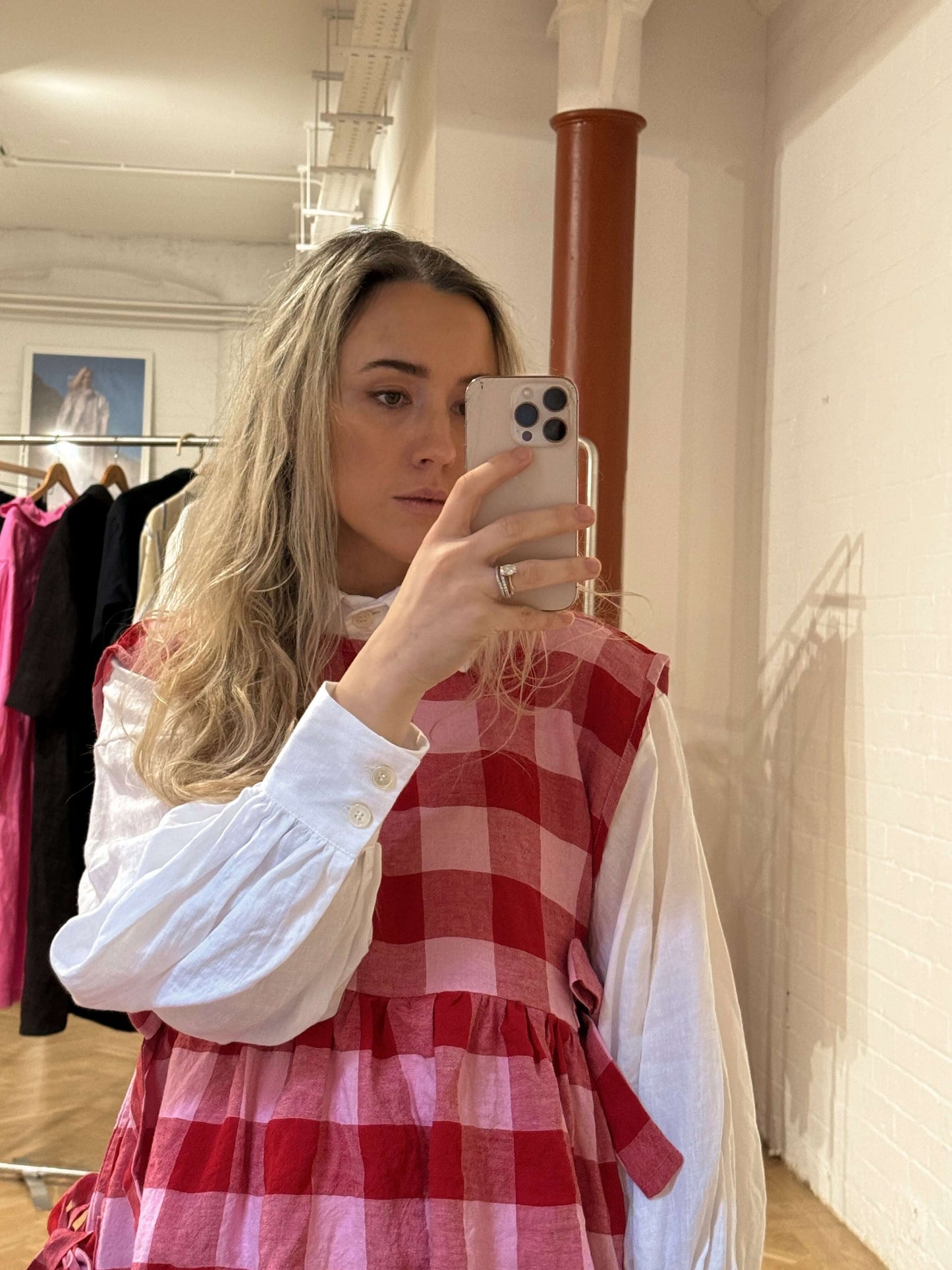 PINAFORE | PINK/RED CHECK