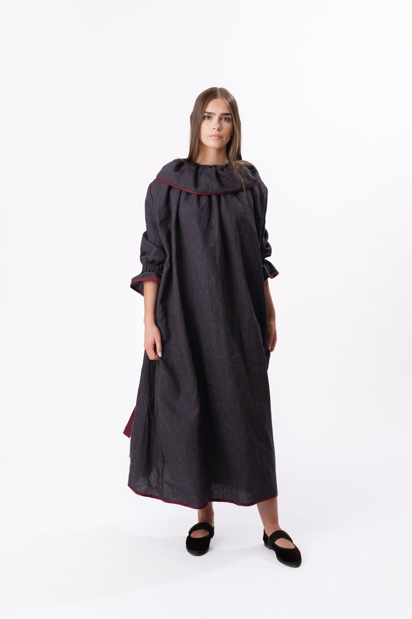 LULLABY NIGHTIE | NAVY PINSTRIPE