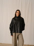 CADHLA SHIRT | BLACK BEETLED LINEN