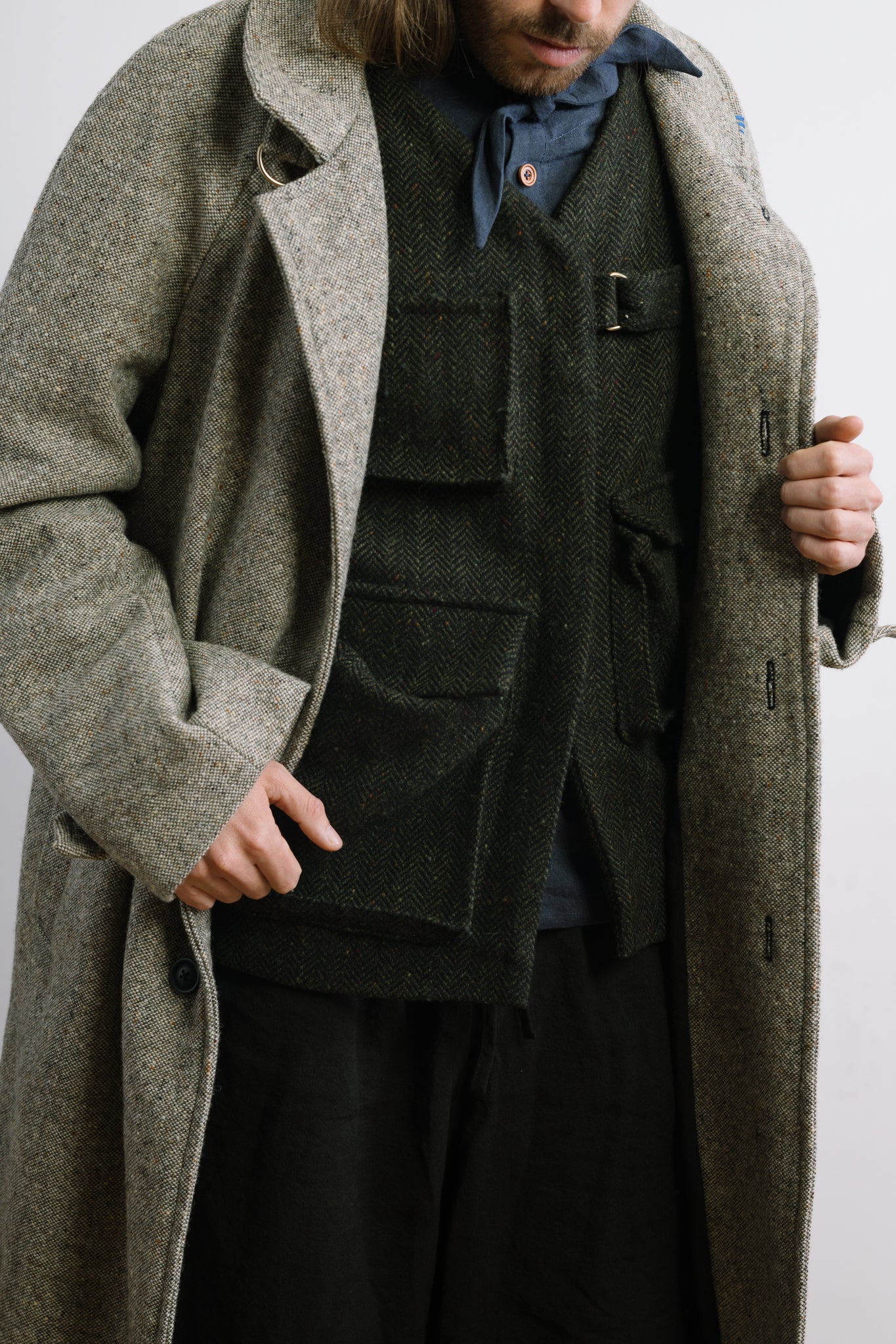 MEN'S RAGLAN TWEED COAT