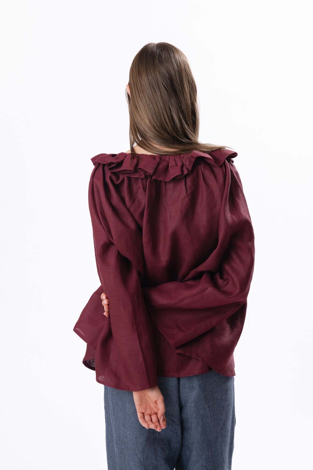 EMMA BLOUSE | MERLOT