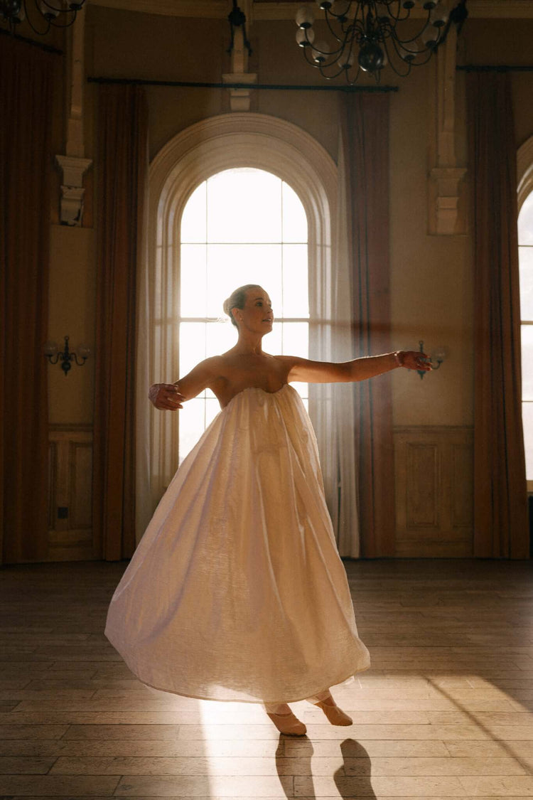 irish linen wedding dress Irish Linen Gown