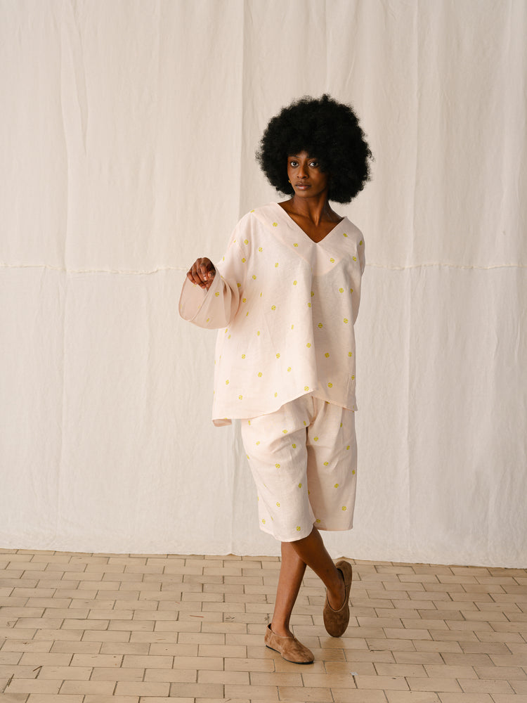 MARGOT SHIRT | TENNIS BALL PRINT