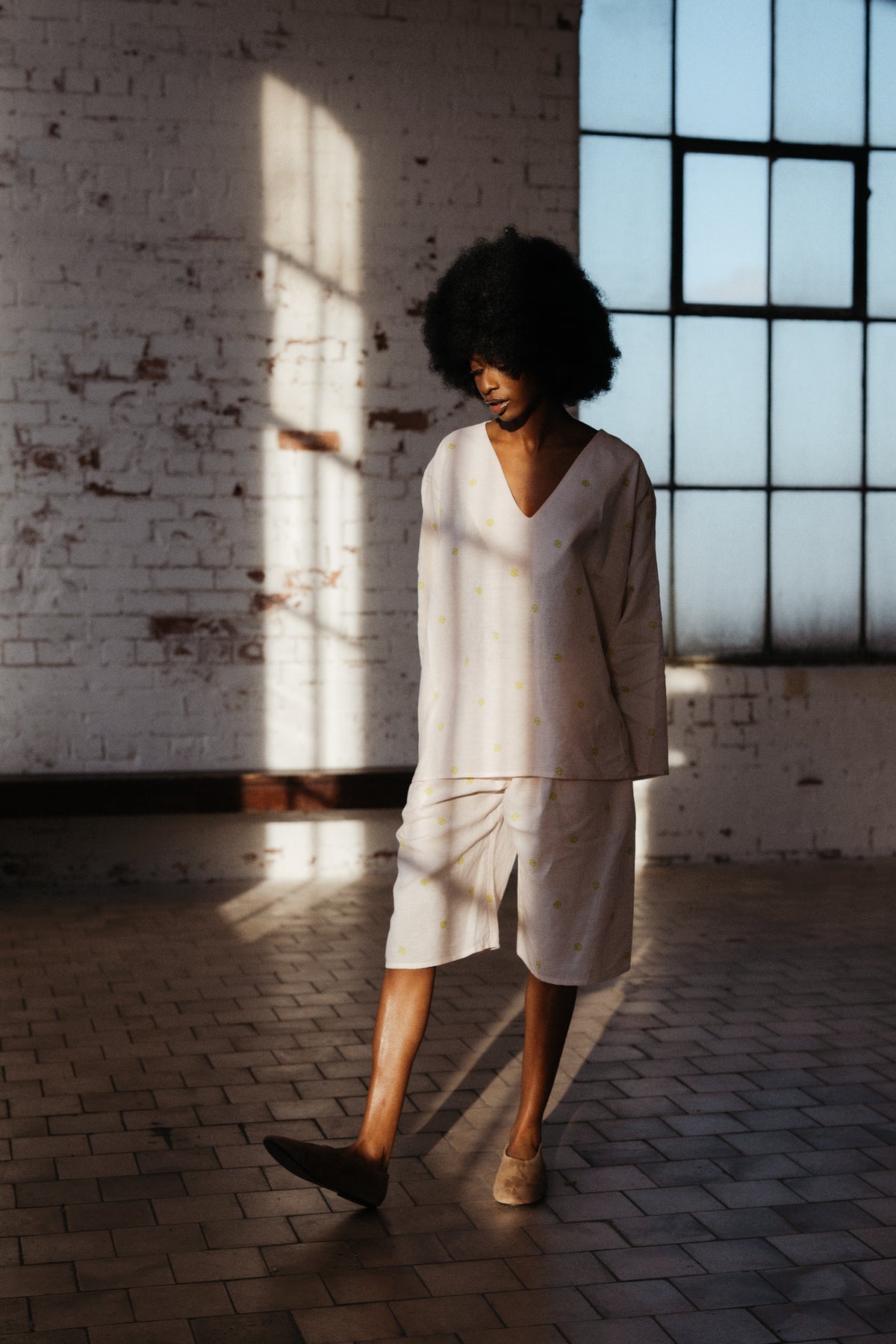 MARGOT SHORTS | TENNIS BALL PRINT