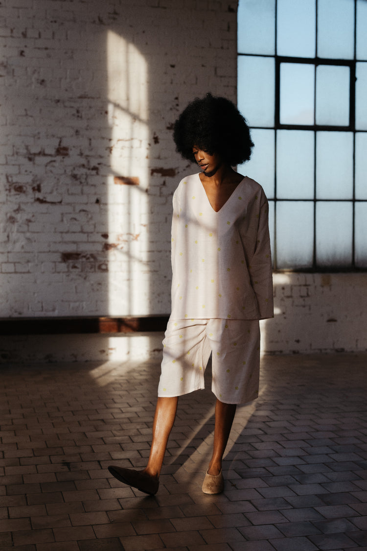 MARGOT SHORTS | TENNIS BALL PRINT