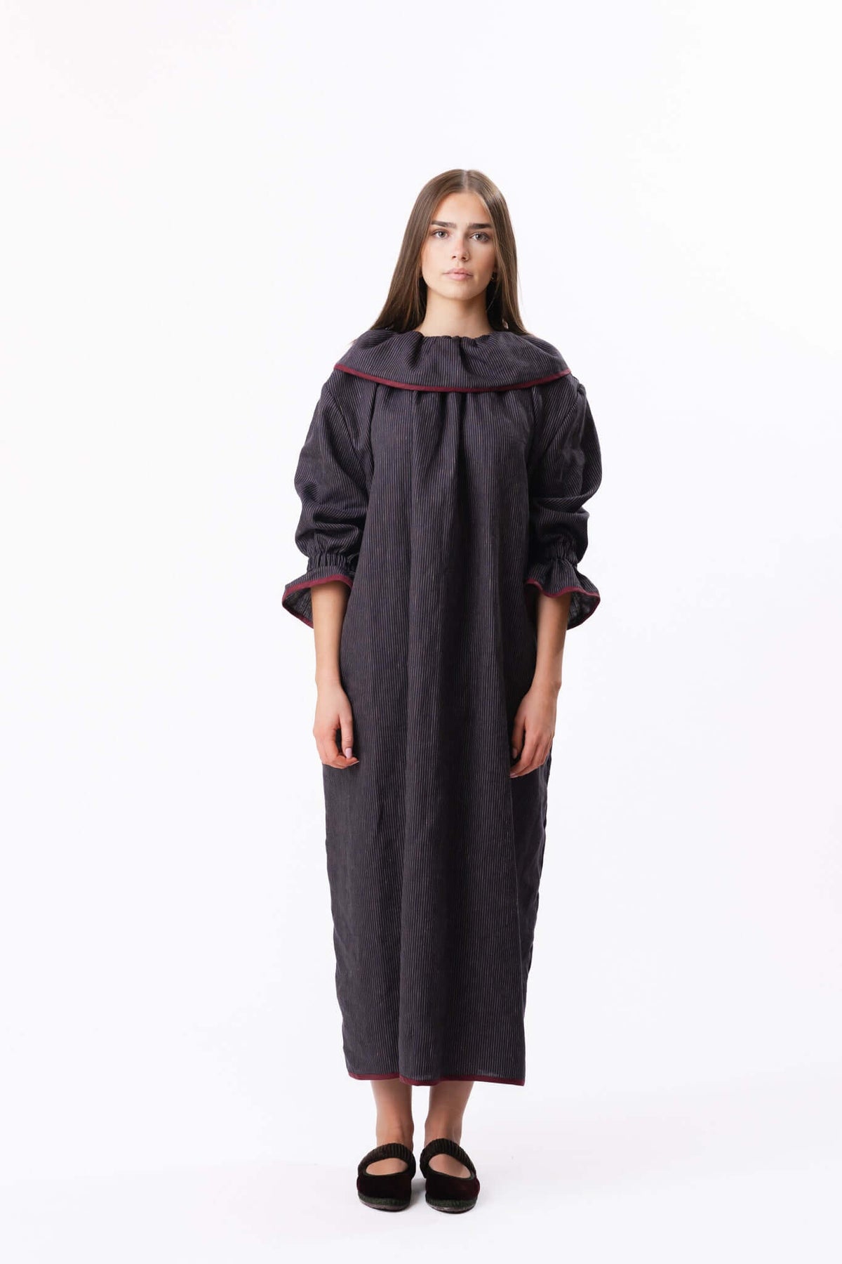 LULLABY NIGHTIE | NAVY PINSTRIPE