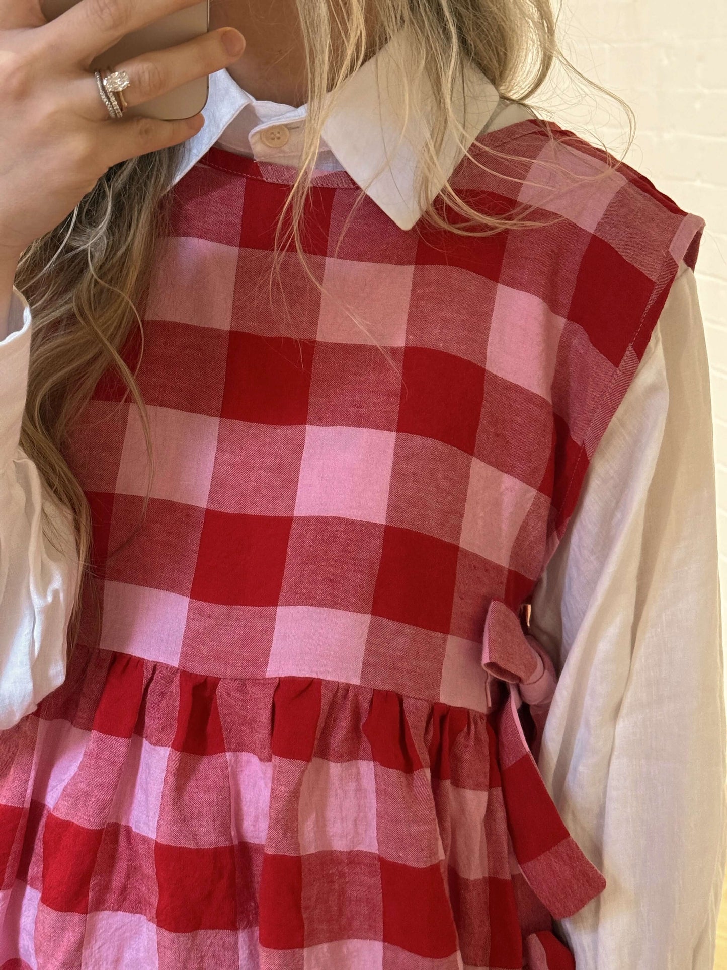 PINAFORE | PINK/RED CHECK