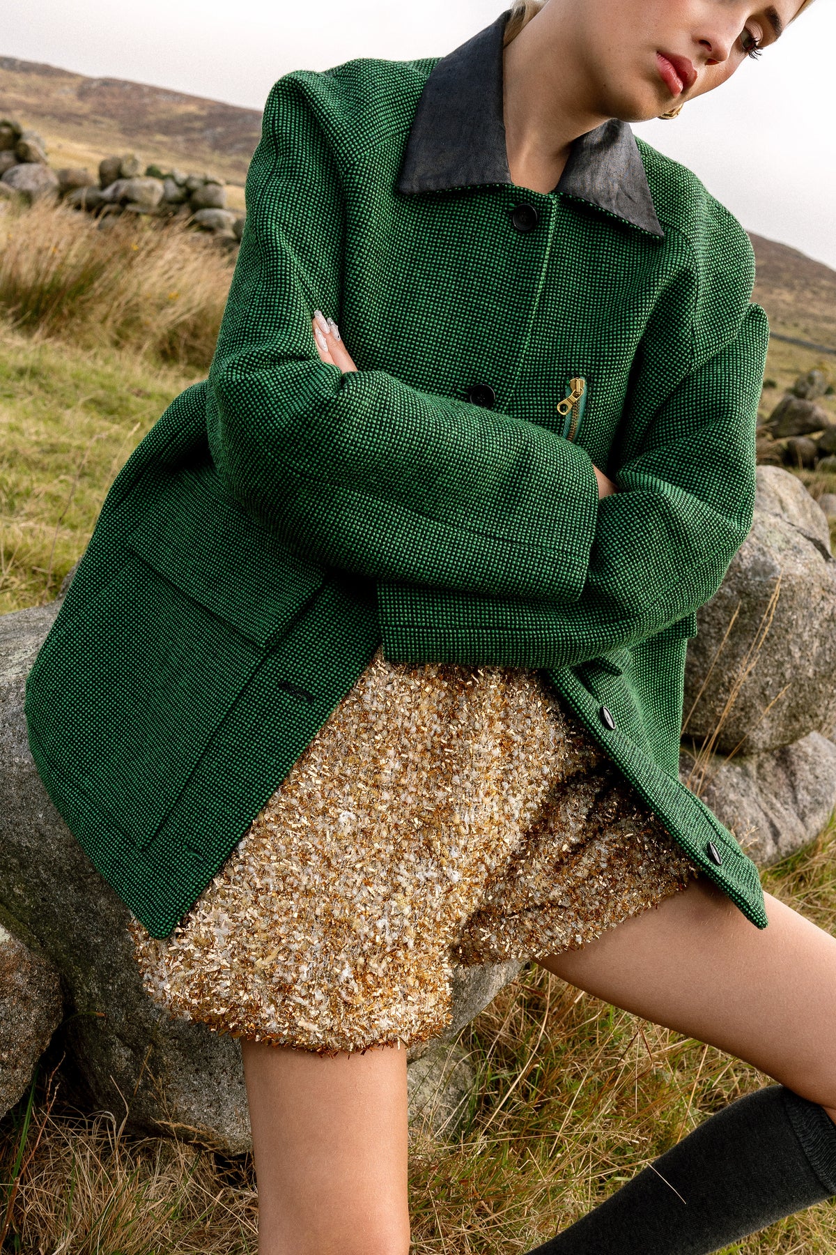 Locking Up Jacket in Mourne Tweed