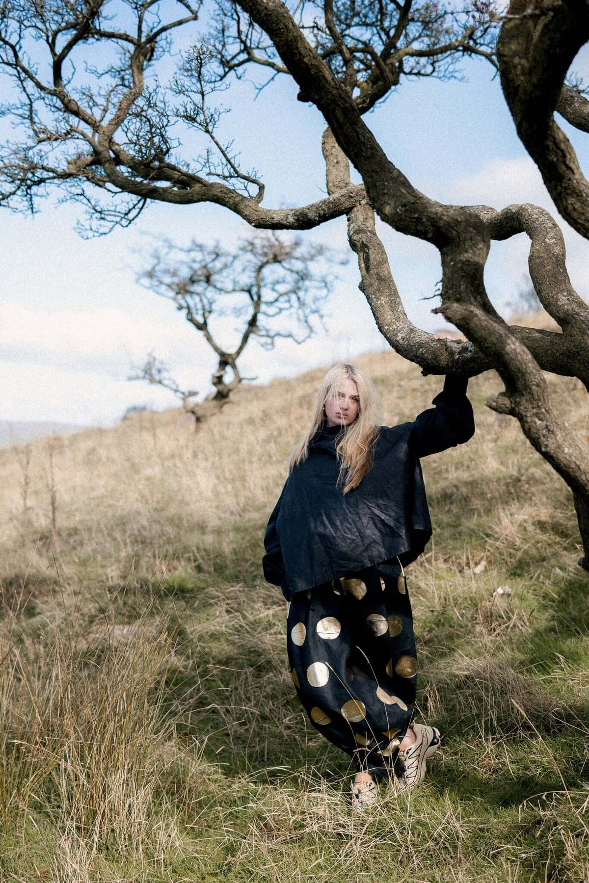 CADHLA SHIRT | BLACK BEETLED LINEN