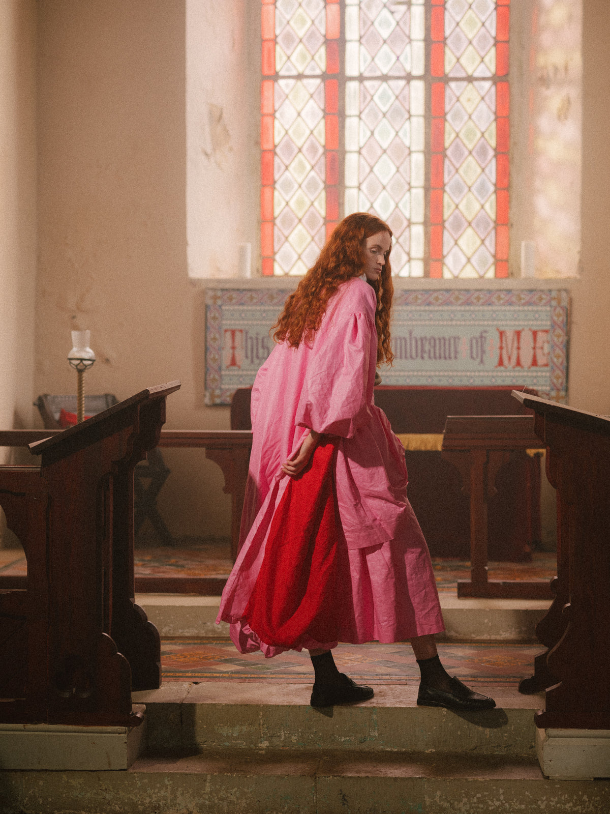 Anointed Coat in Loinnir Pink