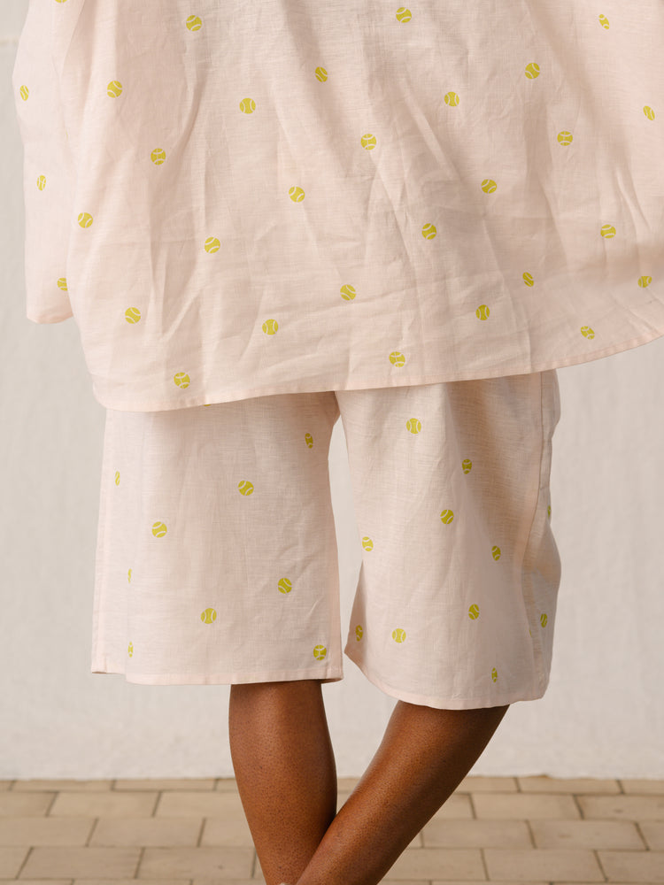 MARGOT SHORTS | TENNIS BALL PRINT