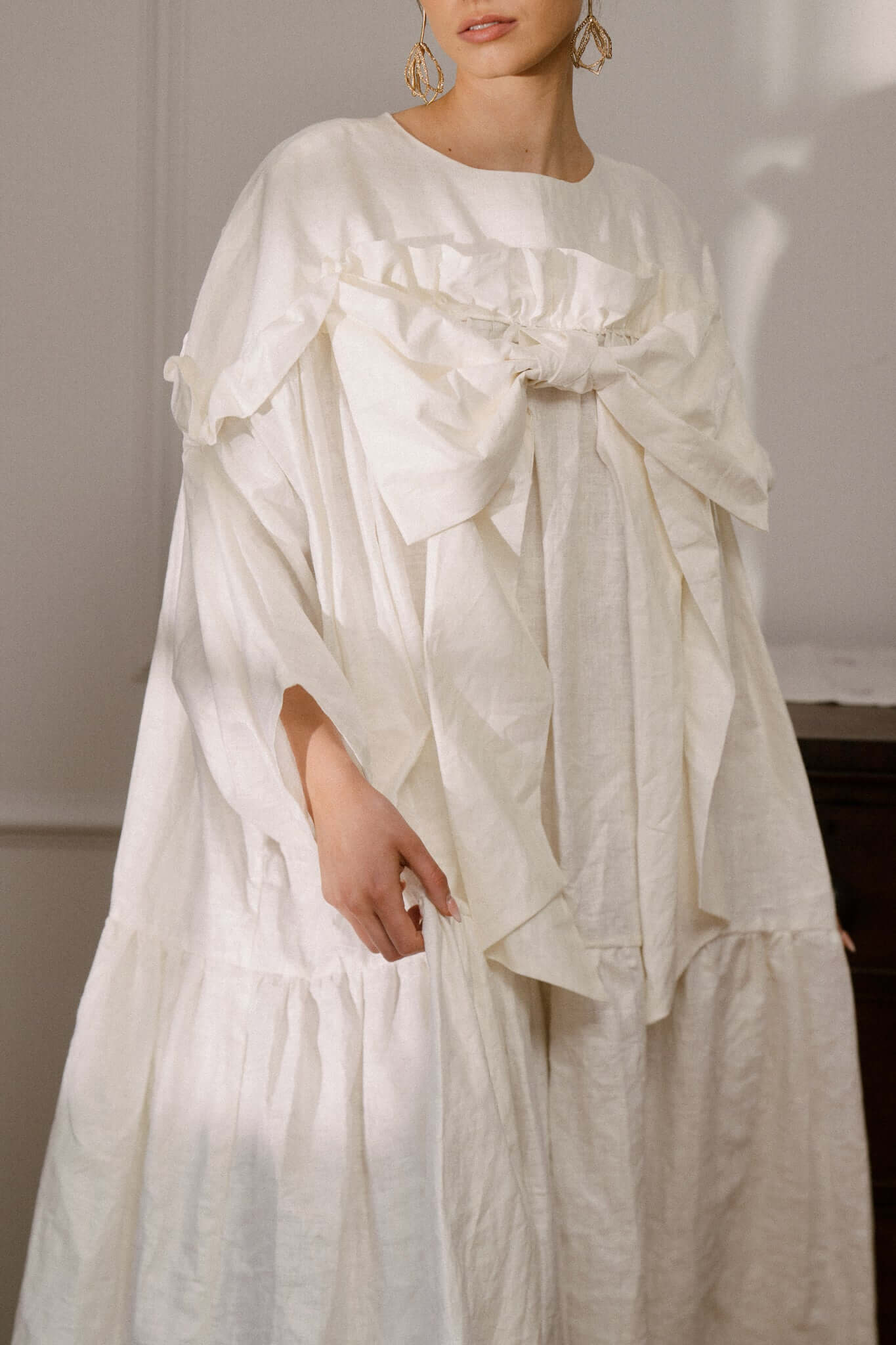 Cruise Linen Bow Dress