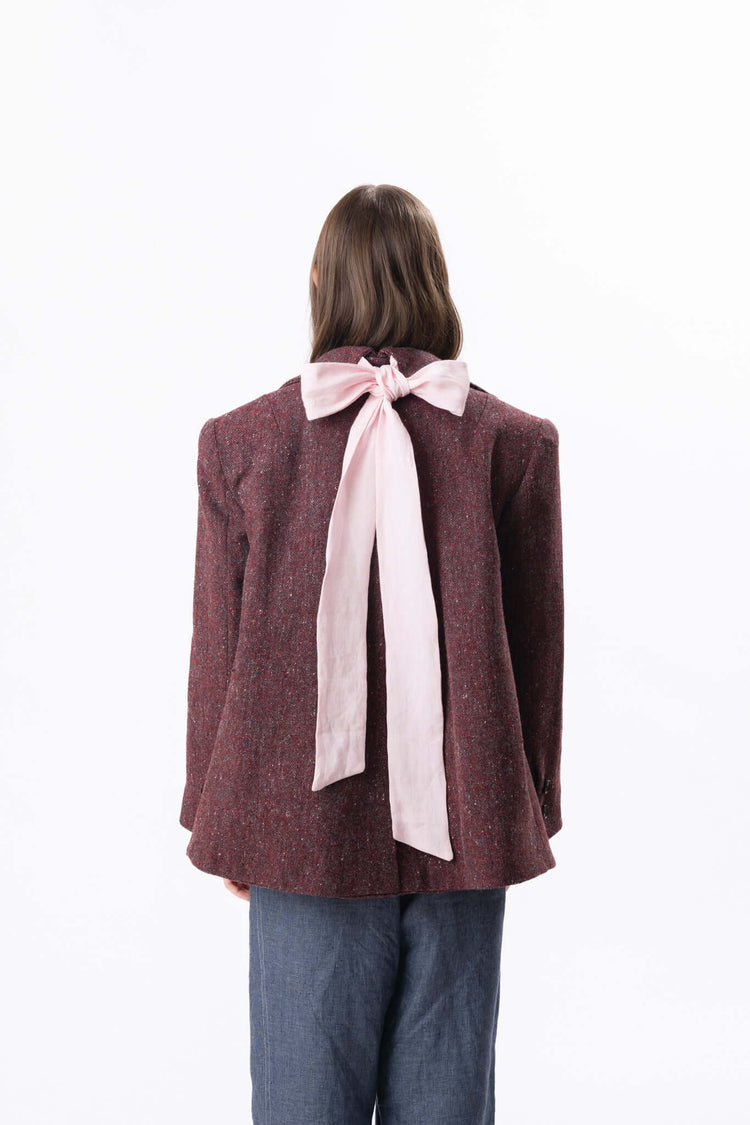 TWEED JACKET | MERLOT