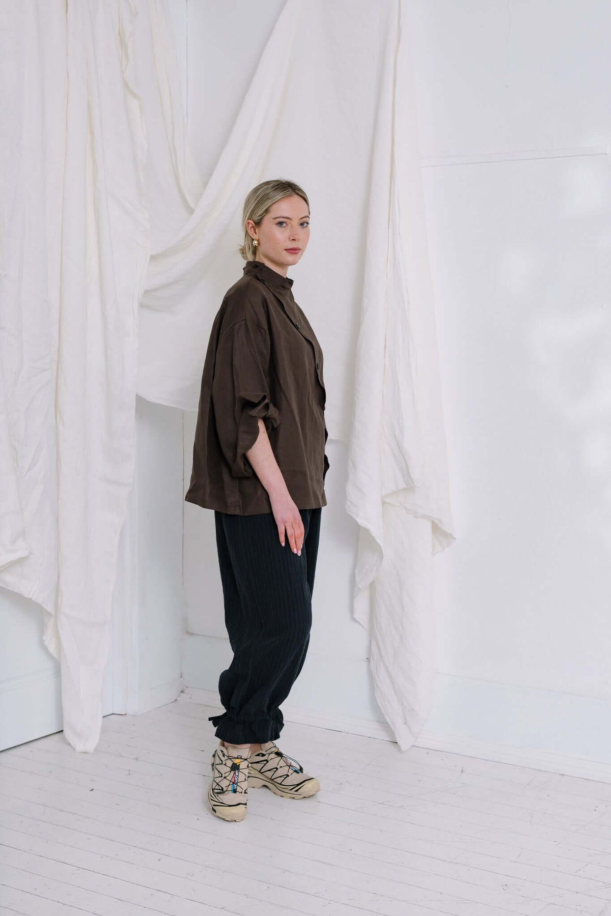 VIVIENNE BLOUSE | BROWN
