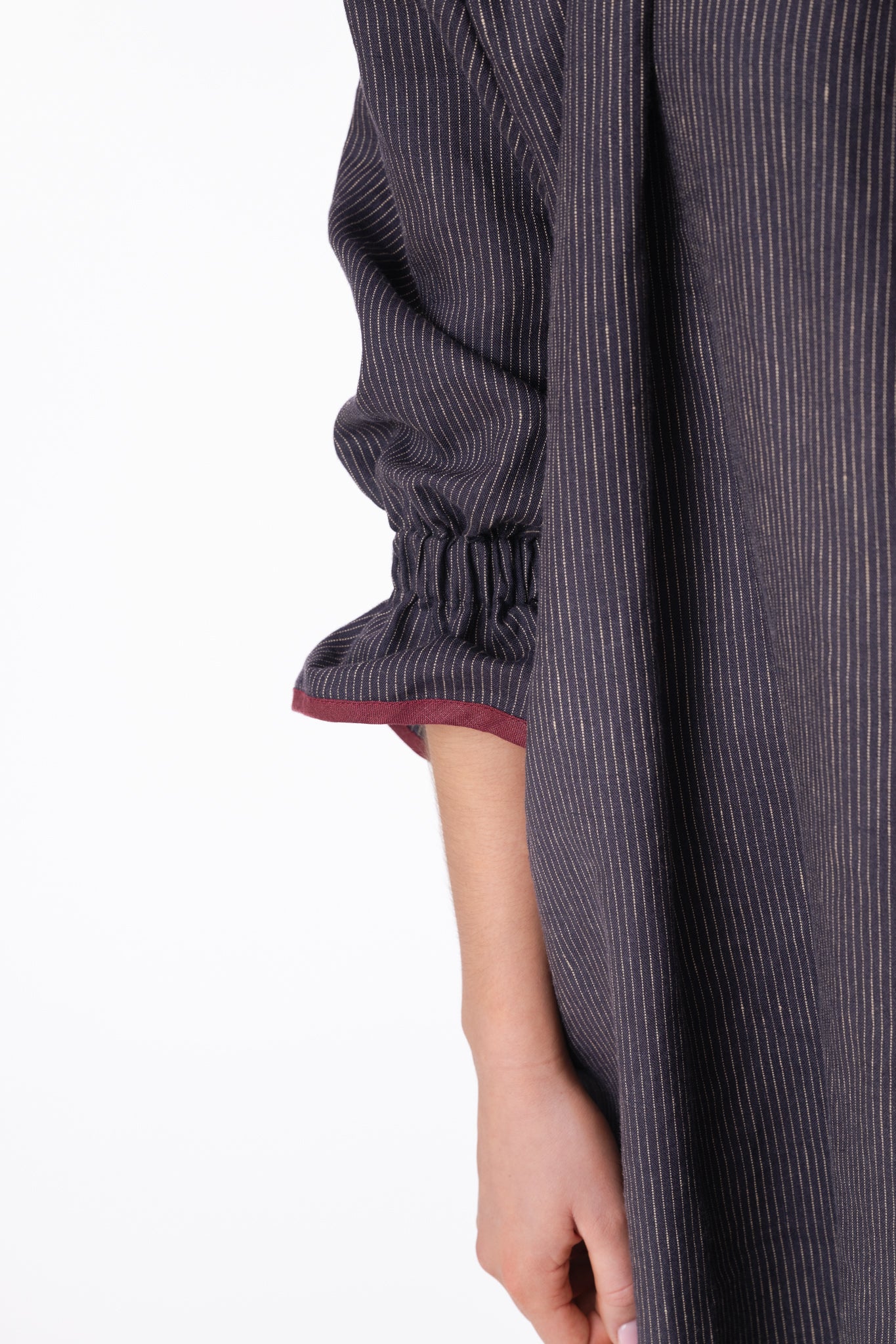 LULLABY NIGHTIE | NAVY PINSTRIPE