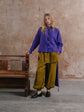 Temple Shirt; Off Duty Joggers in Army Washed linen