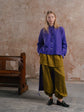 Temple Shirt; Off Duty Joggers in Army Washed linen