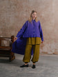 Temple Shirt; Off Duty Joggers in Army Washed linen