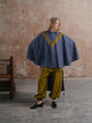 Orla Poncho; Off Duty Joggers in Army Washed linen