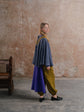 Orla Poncho; Off Duty Joggers in Army Washed linen