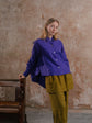 Temple Shirt; Off Duty Joggers in Army Washed linen
