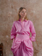 Dad’s Shirt in Loinnir Pink; Bow Skirt in Loinnir Pink