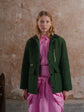 Dad’s Shirt in Loinnir Pink; Bow Skirt in Loinnir Pink; Locking Up Jacket in Mourne Tweed