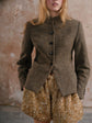 Inheritance Blazer in Brown; Puff Shorts in Twinkle Tweed