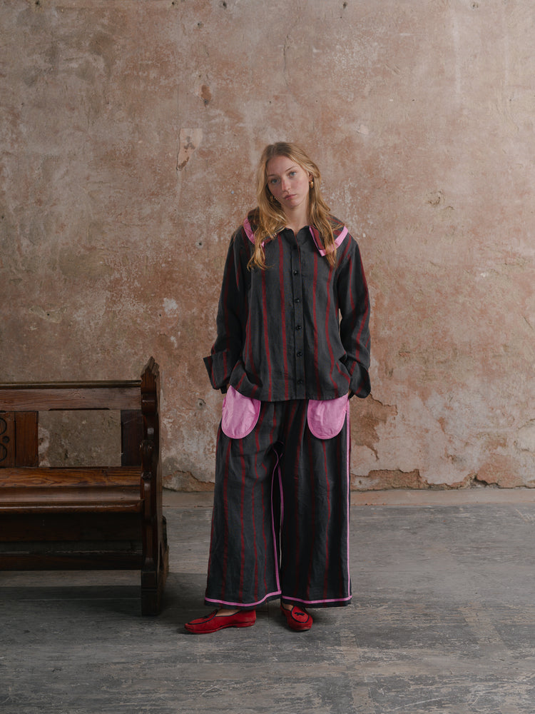 Sweetie Trousers; Double Collar Shirt