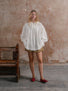 Puff Shorts in Twinkle Tweed; Choir Practice Shirt