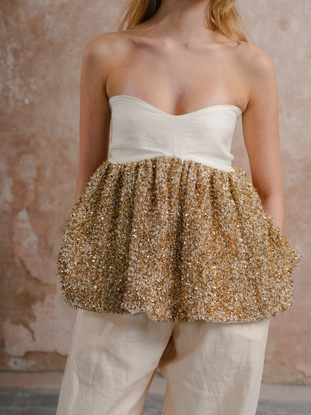 Bralette in Twinkle Tweed