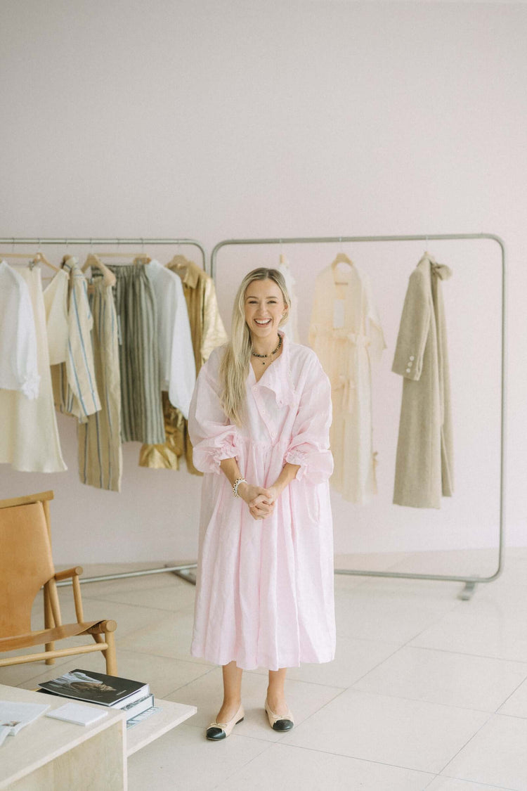 irish linen dressing gown Lulu Robe