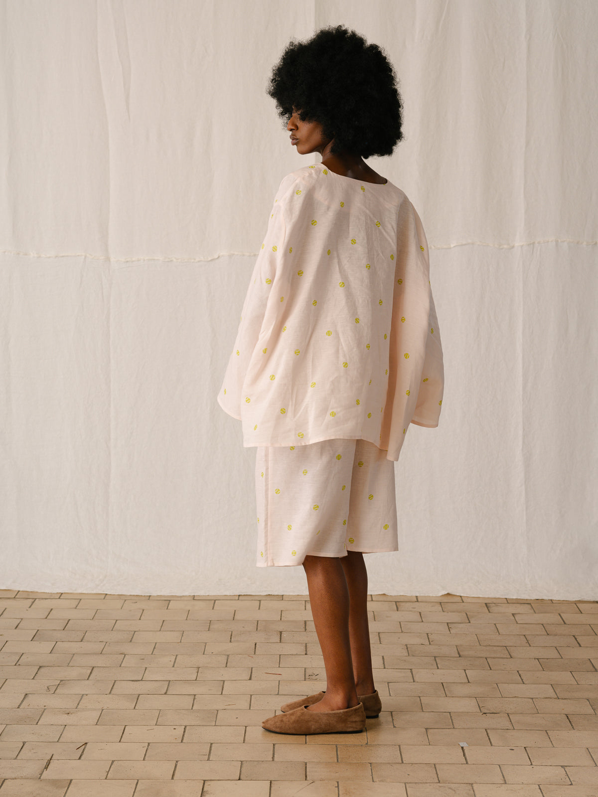 MARGOT SHIRT | TENNIS BALL PRINT