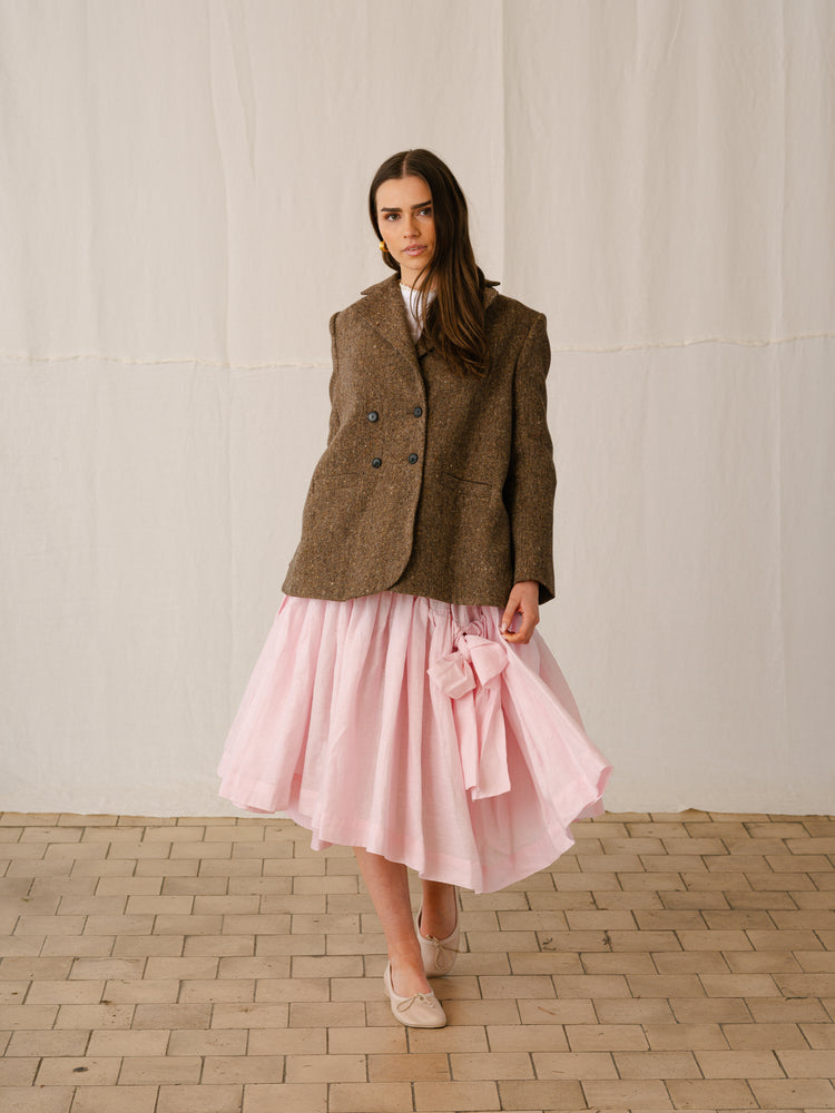 TWEED JACKET | BROWN