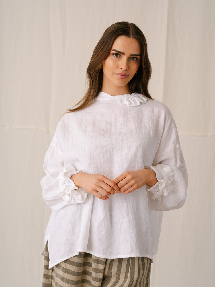 MARSHMALLOW BLOUSE | WHITE