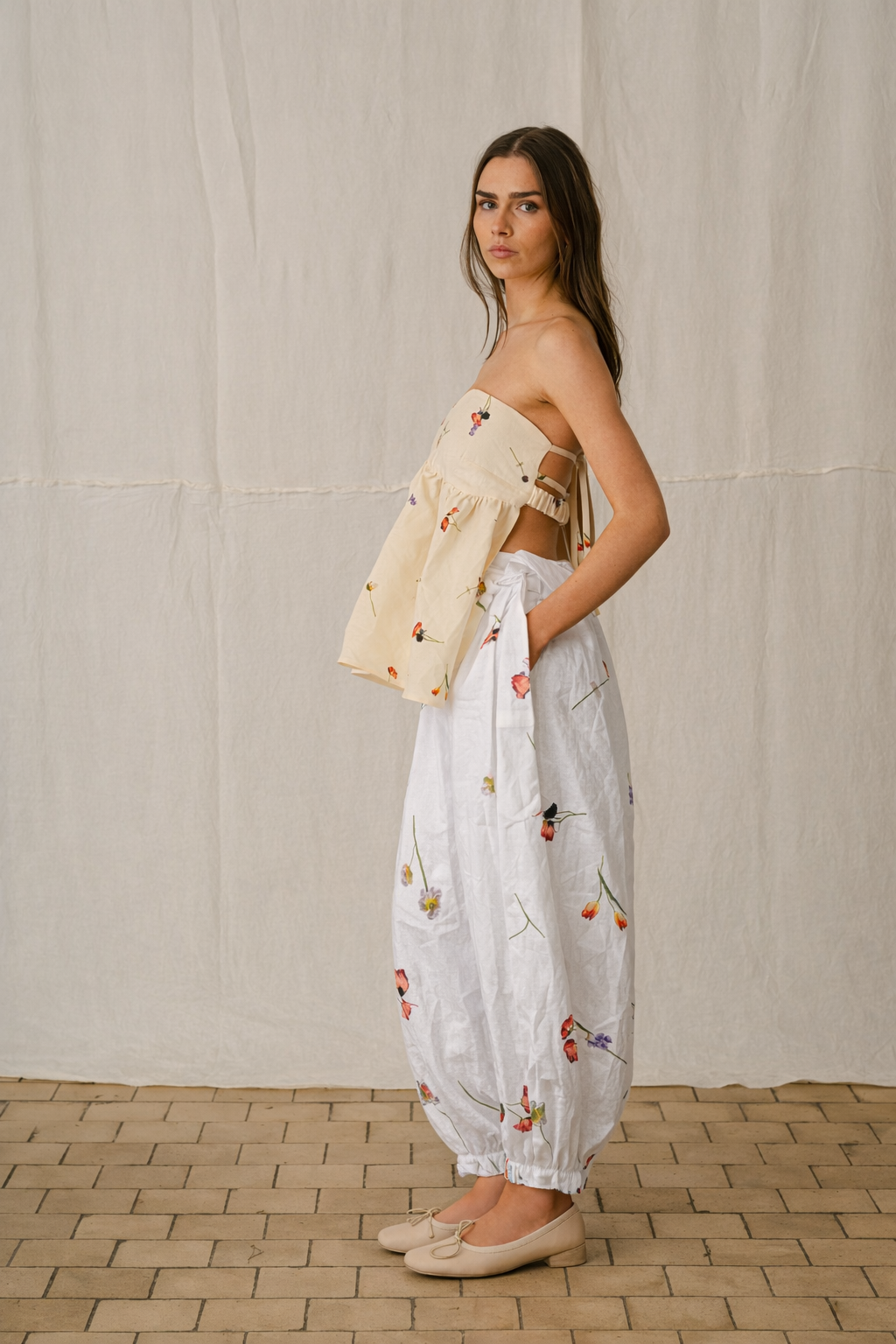 PRESSED FLOWER BRALETTE