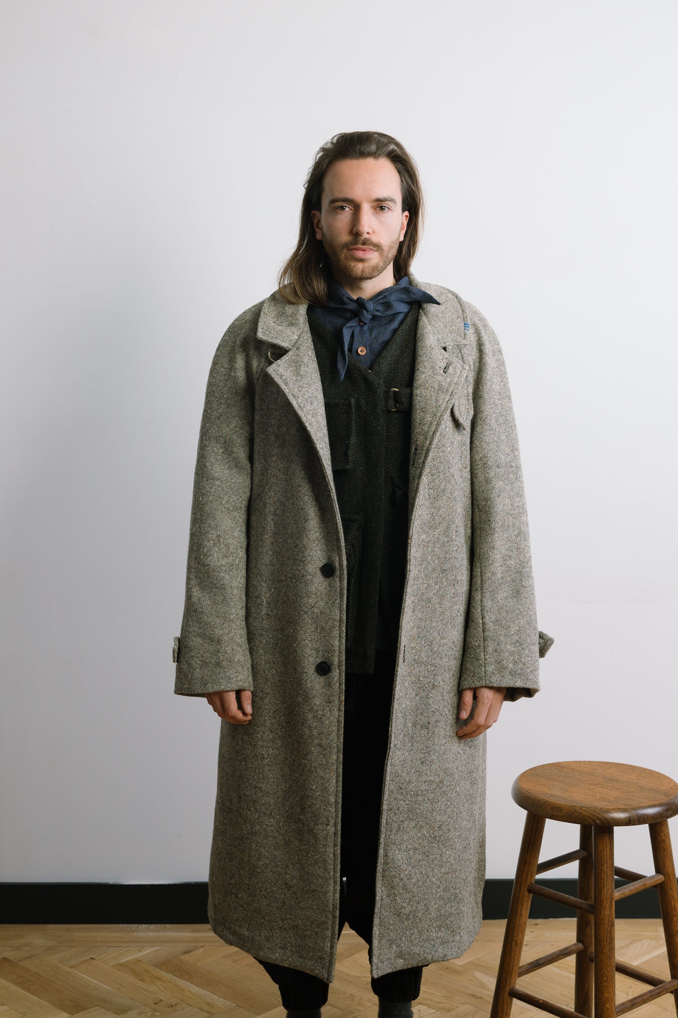 MEN'S RAGLAN TWEED COAT