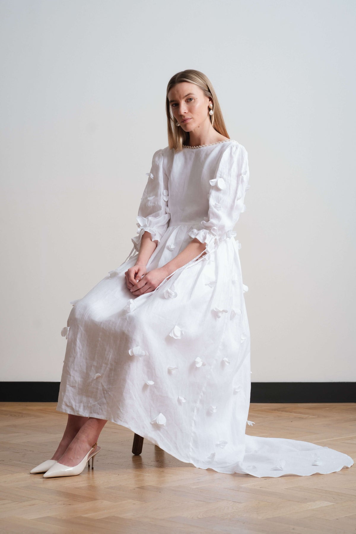 grace and co linen dress Oui 87553 Yellow Cap Sleeve Linen Dress Olivia Grace Fashion