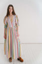 THE HOPE DRESS | This one is pretty special to us. Some of you may remember back whenever lockdown hit, we sourced some rainbow striped deadstock fabric and used it to make scrunchies. The concept was that when you bought one, we gifted one to your chosen