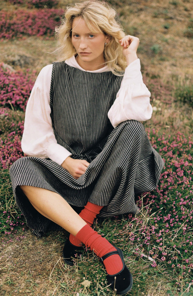 ARIA APRON DRESS | SUNDAY STRIPE