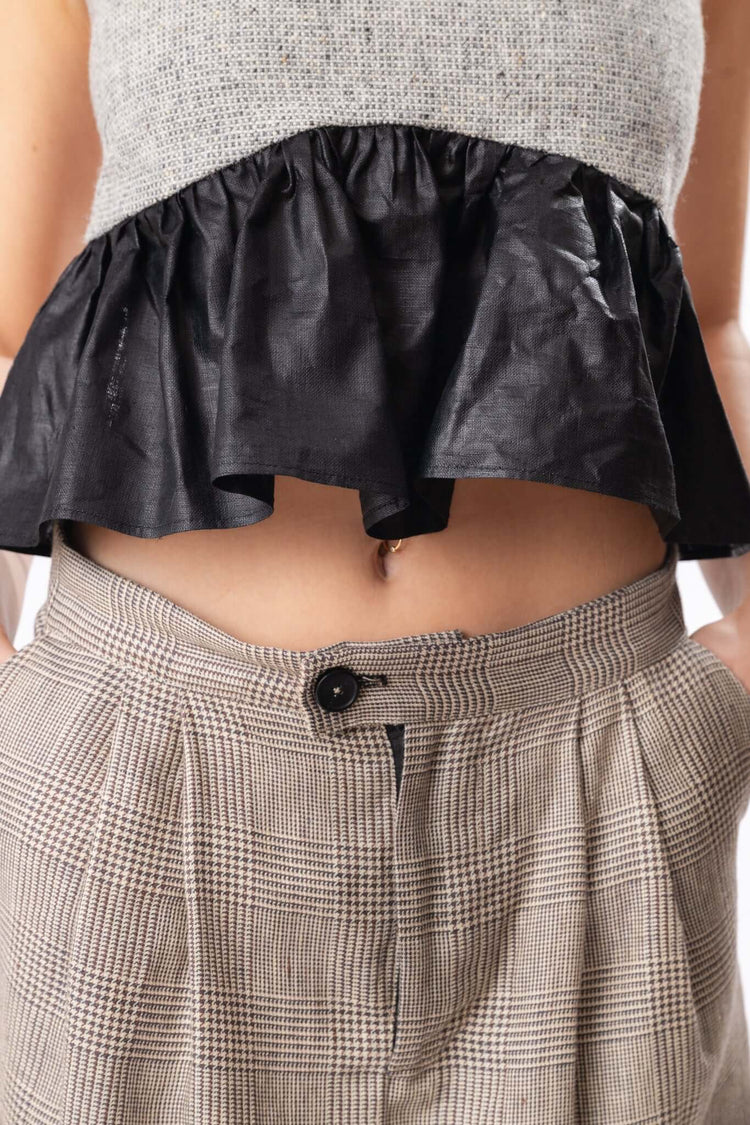 COLUMN SKIRT | CHECK