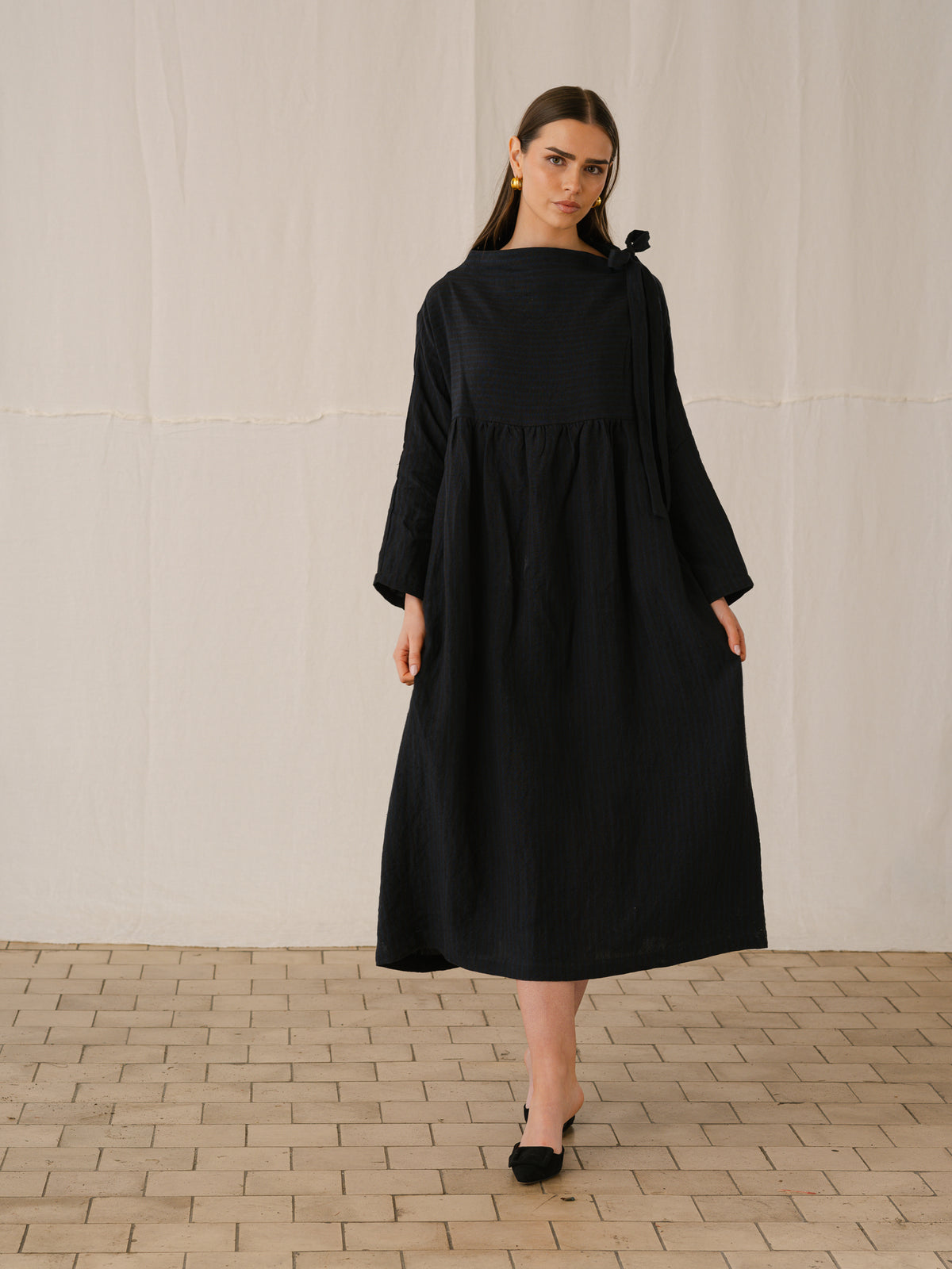 TILLIE DRESS | NAVY STRIPE