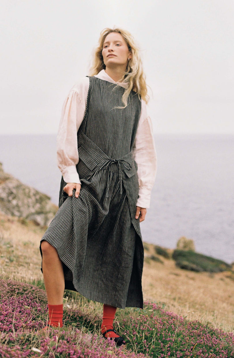 ARIA APRON DRESS | SUNDAY STRIPE
