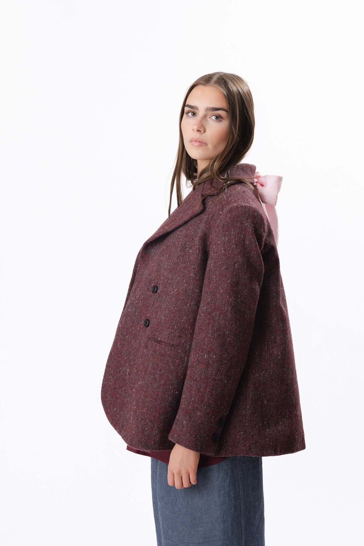 TWEED JACKET | MERLOT