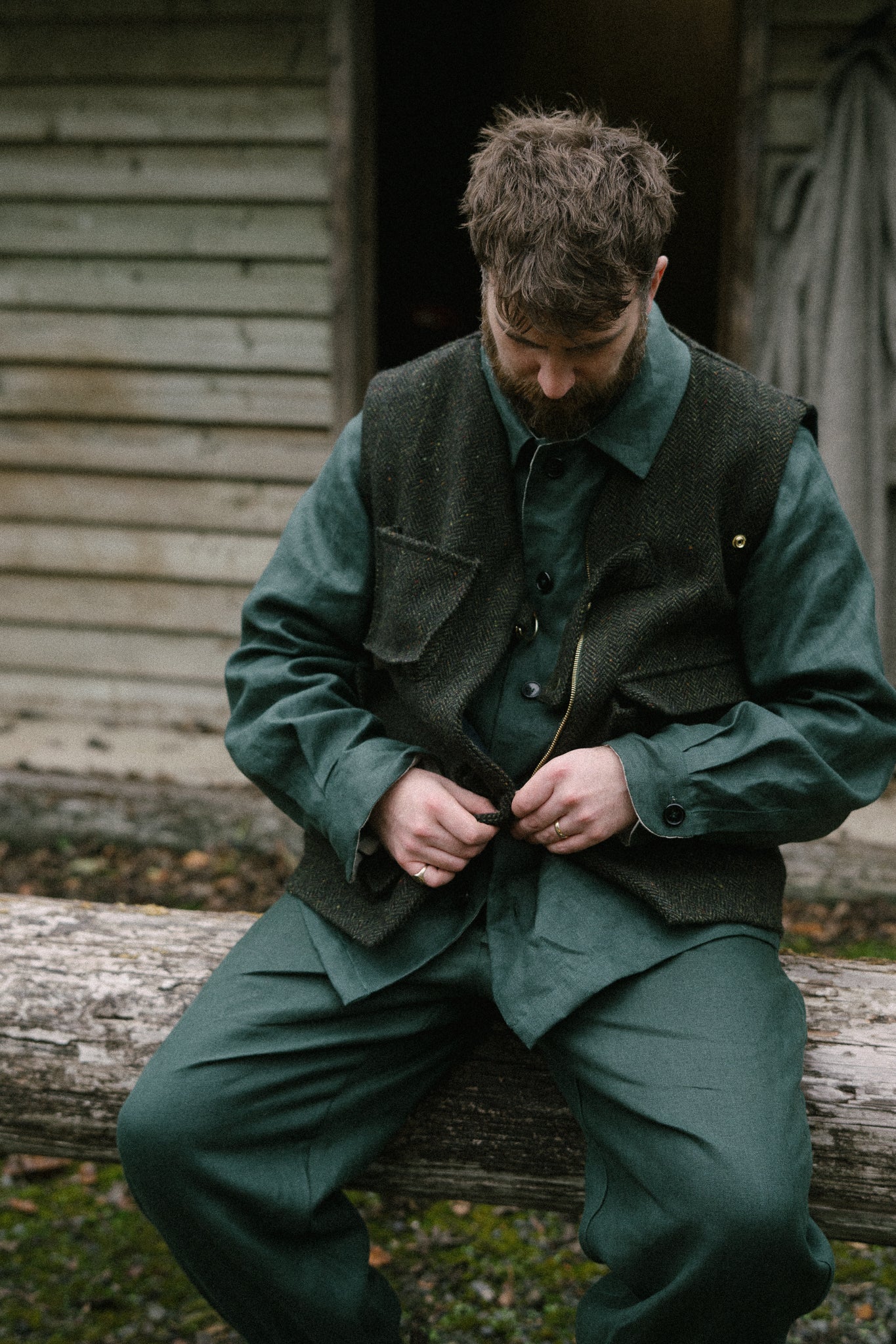 MEN'S TWEED GILET