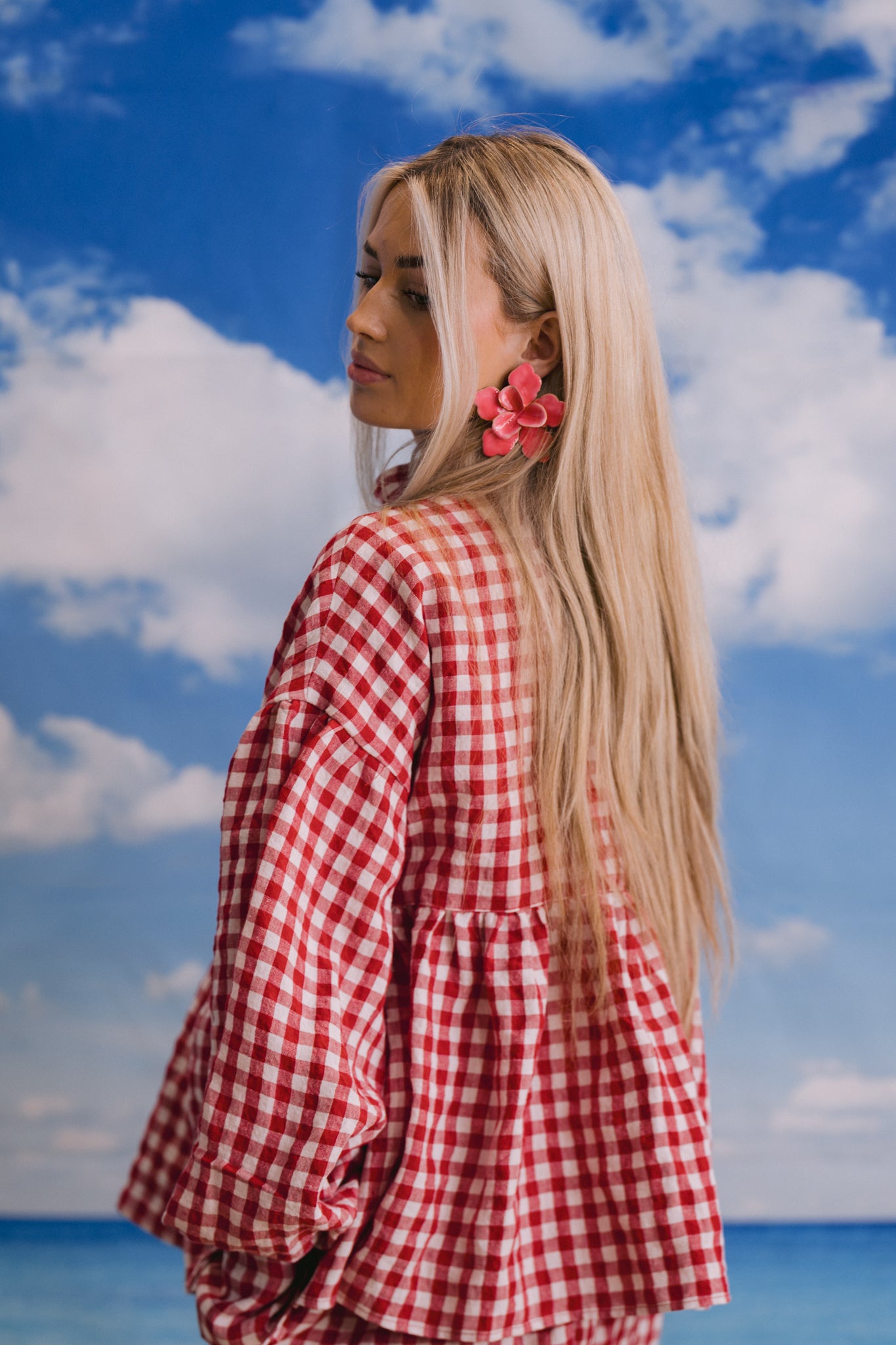 CAMILLE TOP | GINGHAM