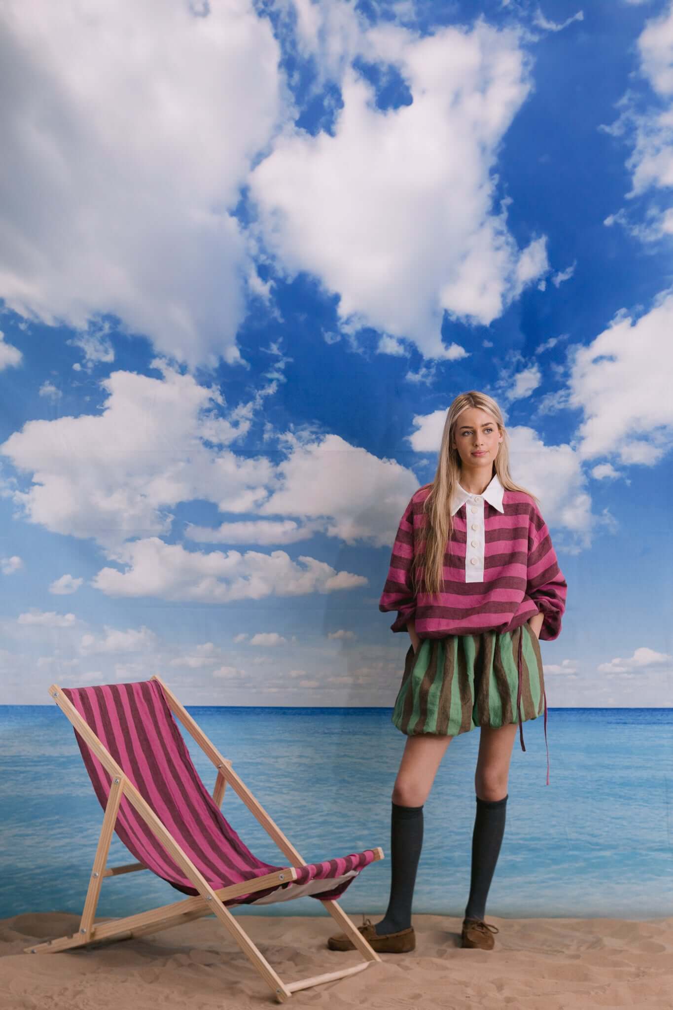 RUGBY SHIRT | PINK AND BROWN