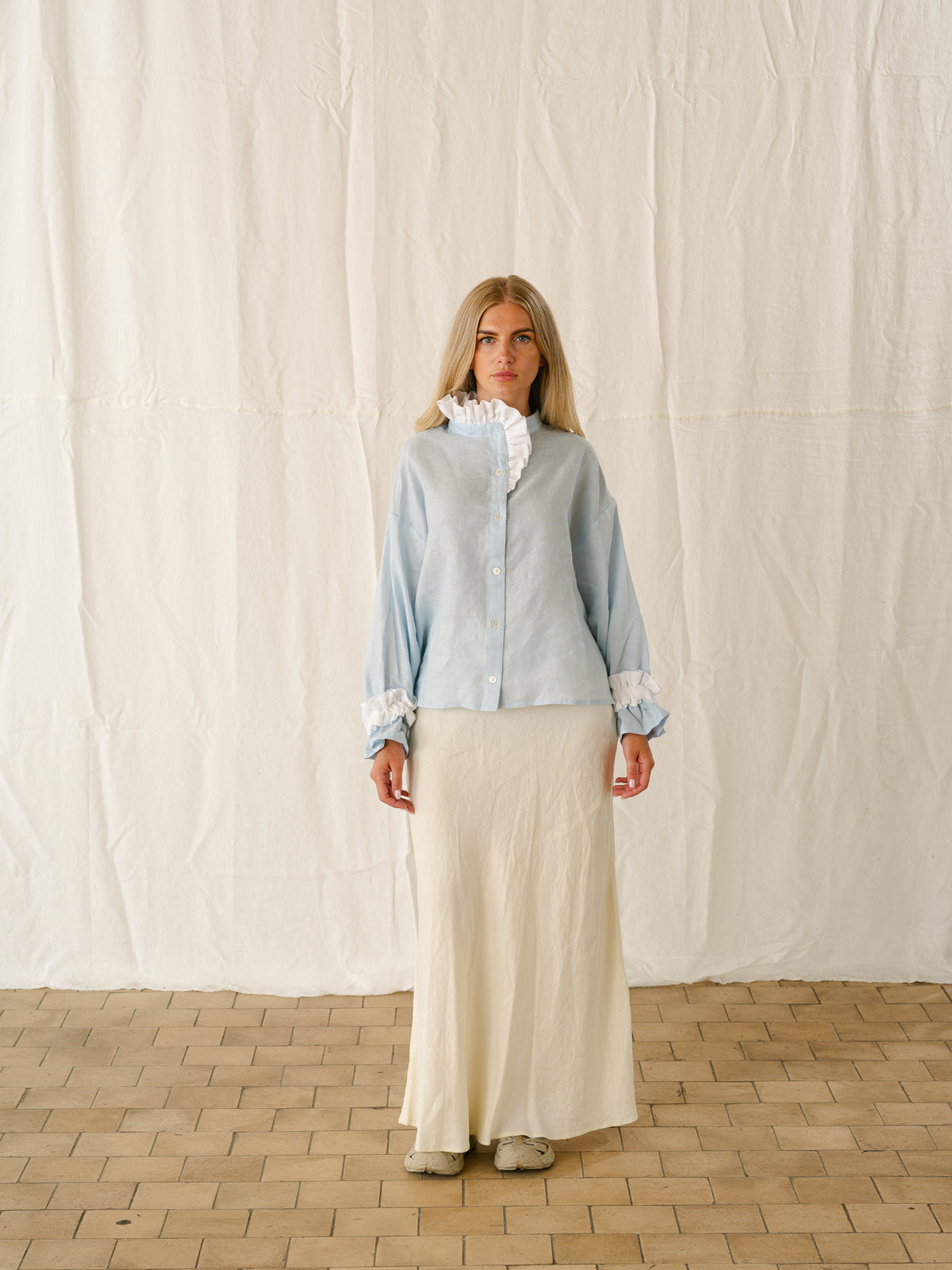 MARSHMALLOW BLOUSE | BLUE